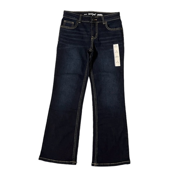 Cat & Jack Bottoms Nwt Cat Jack Midrise Bootcut Jeans Dark Wash